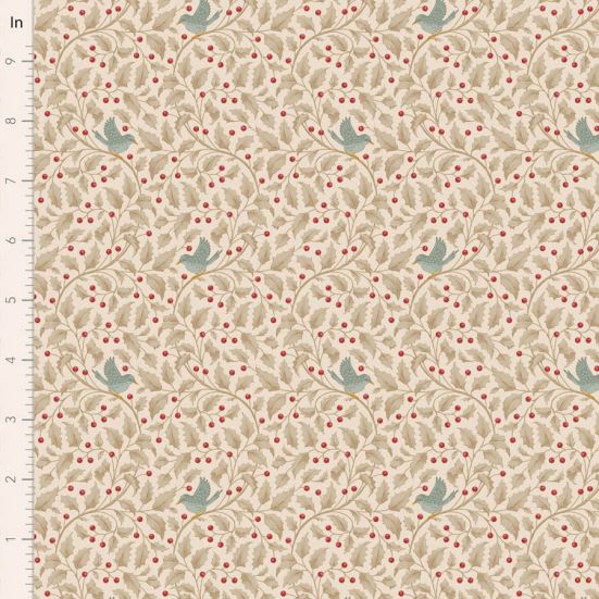 Tilda Merry Little Christmas Holly Clay Cotton