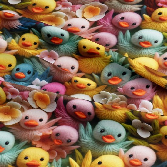3d Wool Chicks Cotton