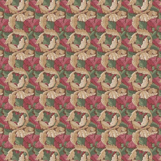 Acanthus Berry Polycotton William morris
