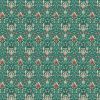 Snakehead Green Polycotton William morris