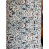 White & Pale Blue Flower Cotton