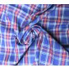 Tartan Cotton Blue & White