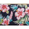 Navy Blue Flower Cotton