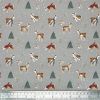 Winter Deer's, Grey Cotton Panama