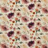Linen Jersey Roses Natural
