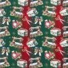 Santa's sewing workshop digitally printed polycotton