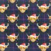 Holiday Highland digitally printed polycotton