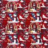 Frosty friends digitally printed polycotton