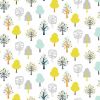 Woodland Friends White Cotton